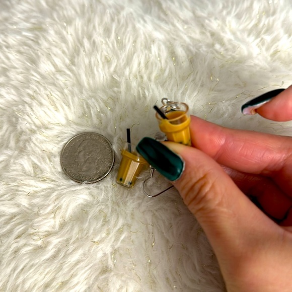 Boba Tea Earrings - Picture 6 of 6